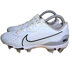 Nike Huarache 4 Baseball Cleats Keystone Mens Sz 7 DJ6524-100 White Black